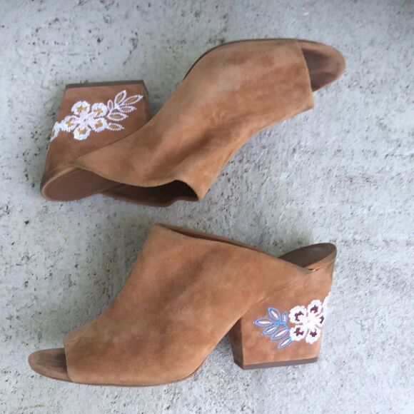 Tory Burch Embroidered heels - Picture 1 of 7